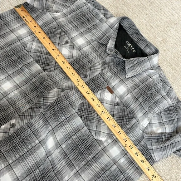 Orvis Mens Plaid Short Sleeve Button Down Shirt Bundle Size XXL Chest Pockets - Picture 12 of 15